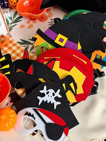süfre bezemek: Halloween mövzusunda dekor və aksessuarlar dəsti Məzmun: - Parça — 2