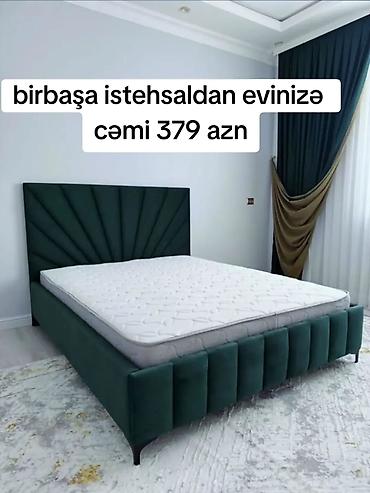 Yeni, İkinəfərlik çarpayı, Bazasız, Matras ilə, Siyirməsiz