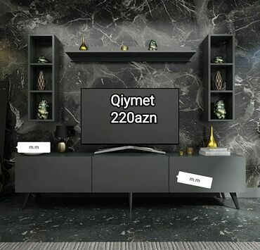 прозрачный стол: Yeni, Düz TV altlığı, Polkalı, Laminat, Azərbaycan