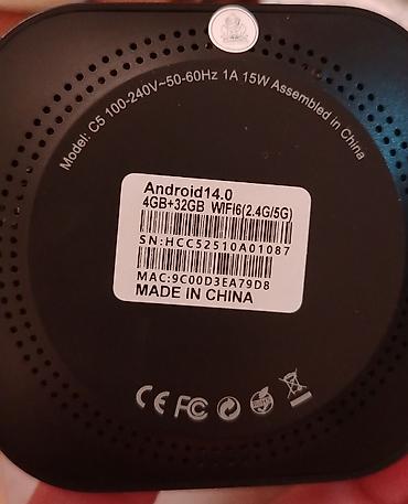 Smart TV bokslar: Yeni Smart TV boks TV box 4 GB / 32 GB, Android, Ünvandan götürmə — 2
