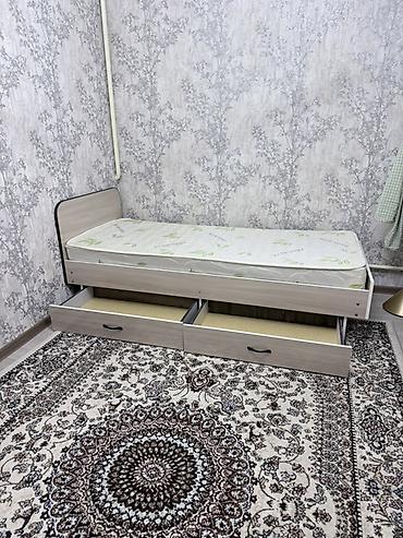 90: Односпальная кровать, Б/у, С матрасом, длина - 190 см — 2