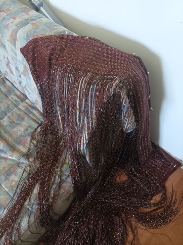 drzac za draperije: Net, Voile & Sheer Curtains, color - Brown