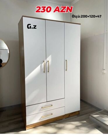 Açılan, 3 qapılı Düz dolab, Şifonyer