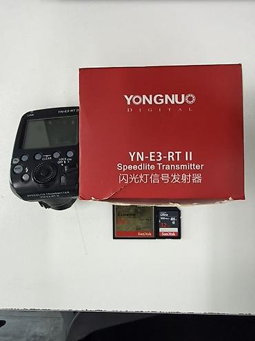 xeon e3: YONGNUO YN-E3-RT II Speedlite Transmitter + yaddaş kartları dəsti — 4