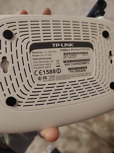 kabelsiz modem: TP-Link TL-WR740N simsiz N marşrutlayıcı Kabelsiz. - Simsiz sürət — 1