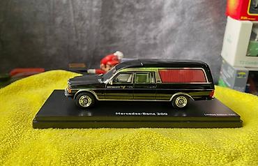 Avtomobil modelləri: Коллекционная модель Mercedes-Benz 200 W123 Hearse black 1982 Schuco — 26