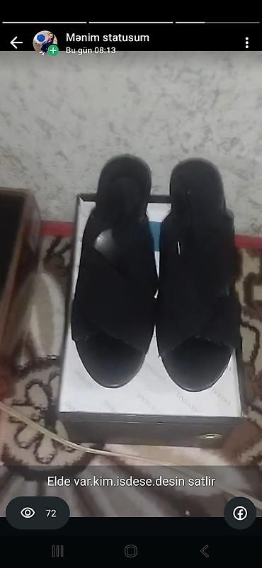 Basanoşka və səndəllər: Qadın ayaqqabıları – qara rəngdə müxtəlif modellər - Model 1: Bata — 1