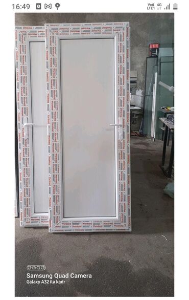 Plastik qapılar: Yeni Plastik qapı Zamok və çərçivə ilə, Zəmanətli, Pulsuz quraşdırma, Pulsuz çatdırılma, Rayonlara çatdırılma, Ödənişli çatdırılma — 11