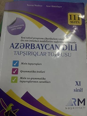 Kitablar və jurnallar: Məhsul: “Azərbaycan dili – Tapşırıqlar Toplusu” (XI sinif), RM — 1