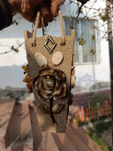 Şəkillər, tablolar: Məhsul: Dekorativ əl işləri – divar asılqanları - Material: təbii — 4