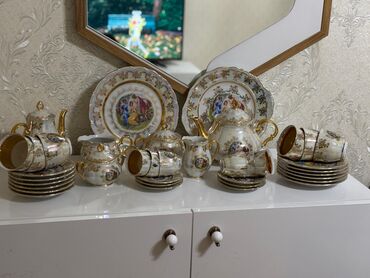 Mətbəx aksesuarları: Çay dəsti, rəng - Ağ, Farfor, Çexiya