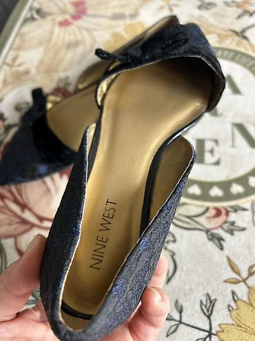 leopard 5: Туфли, 36.5, 37, Mango, Б/у, цвет - Синий, Самовывоз, Платная доставка — 4