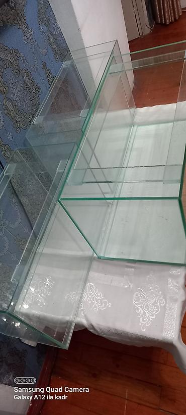 Akvariumlar: Salam 85 litrlik akvarium cəmi 40 azn akvarium təzədi istifadə — 2