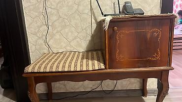 telefon alti mebel: İkisi bır yerde 60azn Klassik üslubda telefon masası/antre oturacağı — 1