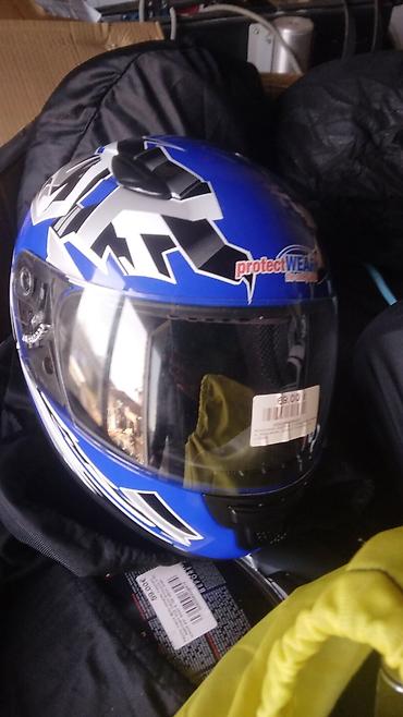 Oprema za bicikliste: Otvorena (jet) kaciga za skuter/motocikl - Brend: Sparco (plavo-bela) — 12