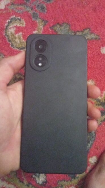 telfon sade: Oppo A38, 128 GB, rəng - Qara, Barmaq izi