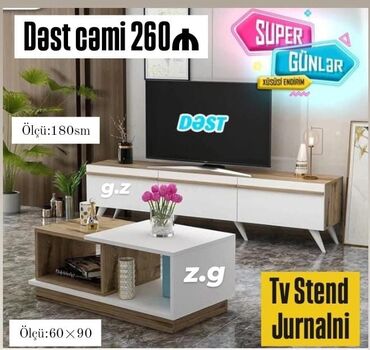 Otaq qapıları: *Tv Stend və Jurnalni Dəst cəmi 260Azn* Sifarişlə hazırlanır ✔️ təhvil