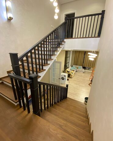 Деревянные лестницы: Деревянная лестница Для дома, Бесплатный замер, Вид дерева: Лиственница, Стиль: Лофт — 18