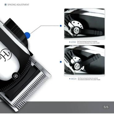 Триммеры: Профессиональная аккумуляторная машинка для стрижки волос HATTEKER