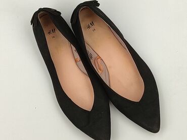 H&M, Balerinki damskie, 38, stan - Dobry