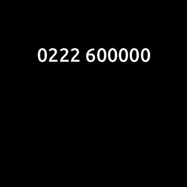золотые номера: Платиновый легко запоминающийся номер: 0222 600000 - Формат: в конце — 1