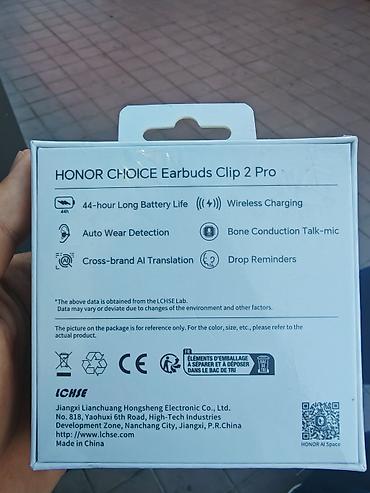 honor earbuds 2 lite: HONOR CHOICE Earbuds Clip 2 Pro – açıq qulaq quruluşlu, klips tipli — 2