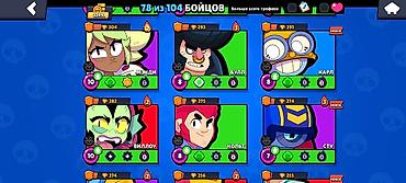 сы 4: Игровой аккаунт Brawl Stars. Основное: - Путь к славе: 22 491 трофей — 6