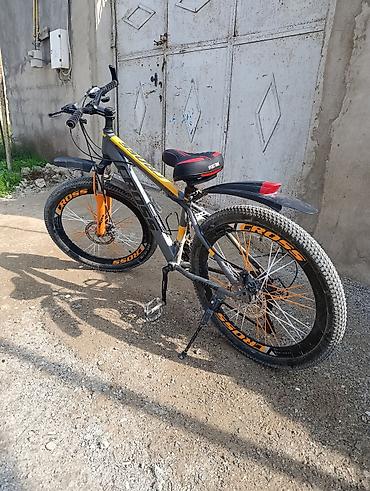 velosiped enduro: Kross dağ velosipedi - Rəng: boz/sarı-narıncı akssentlər - Çərçivə — 1