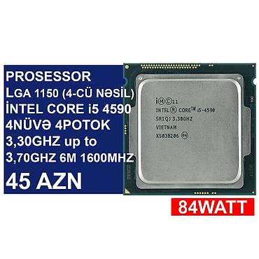 Prosessor “LGA 1150 (4cü nəsil) İntel Core i5 4590” ⭐LGA 1150 (4cü