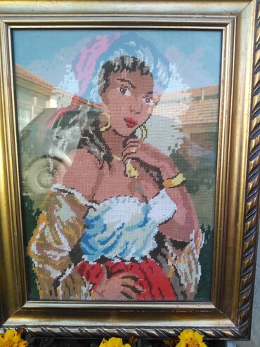 dekor dom flekeri: Needlepoint, Used, 44 x 34 cm, Paid delivery