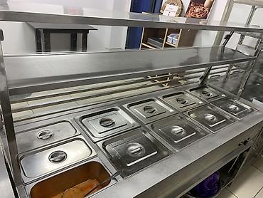 Линии раздачи: Линия раздачи для столовой/кафетерия из нержавеющей стали — 5