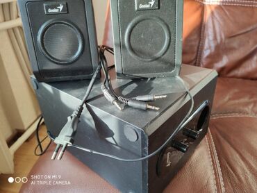 колонки 5 1: Колонки с буфером genius sw-2.1355 установлен мощнее саб кенвуд 13см