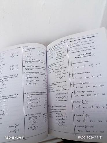 Testlər: Riyaziyyat Testlər 11-ci sinif, DİM, 2-ci hissə, 2023 il — 5