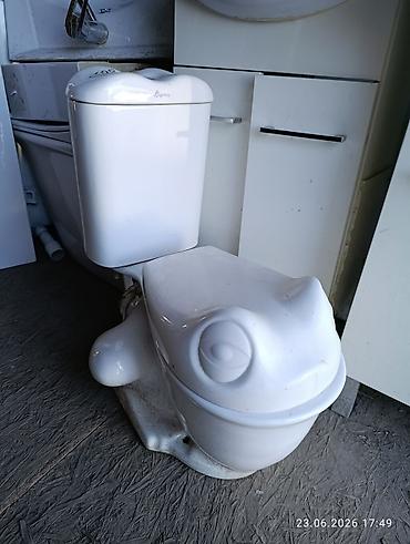 Детский унитаз лягушка состояние отличное