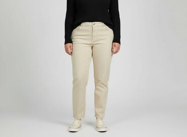 beżowe jeansy h m: H&M, Jeansy damskie, rozmiar 2XL