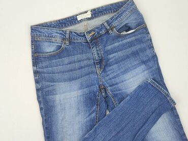 brązowe spodnie woskowane stradivarius: Denim, Jeans for women, size M (EU 38)