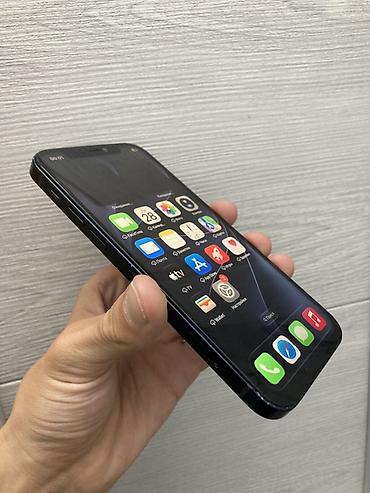 Apple iPhone: IPhone 12, Б/у, 128 ГБ, Черный, Чехол, 84 % — 16