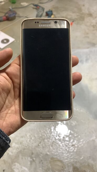 samsung 7: Samsung Galaxy S6 Edge, Б/у, 32 ГБ, цвет - Золотой, 1 SIM