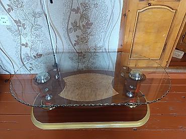 islenmis metbex mebeli: Oval masa, Açılmayan, Təkərsiz, Şüşə, Zəmanətsiz — 3