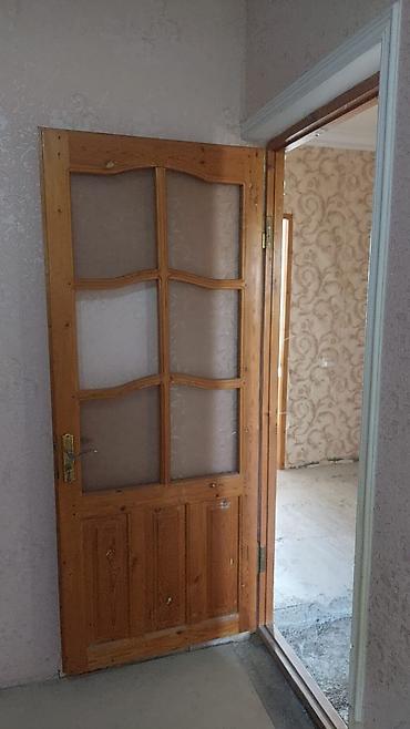 Cütü 80 aznaxta otaq qapısı, şüşəli klassik dizaynda. Qapının üst