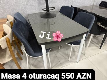 Стулья на заказ: Квадратный стол, Для кухни, 4 персоны, Раскладной, Турция