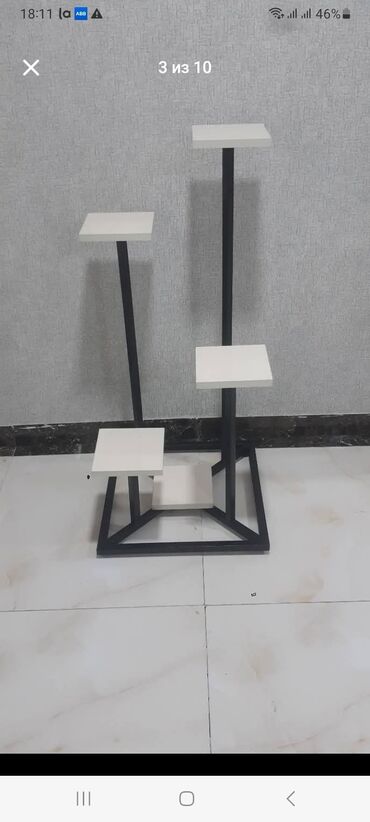 Rəflər, etajerkalar: Gül stendi подставка для цветов.Çiçək stendi və dekor. metal karkas — 7