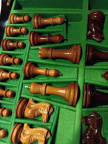 Сувенирные шахматы Taxta şahmat dəsti – əl işçiliyi ilə hazırlanmış