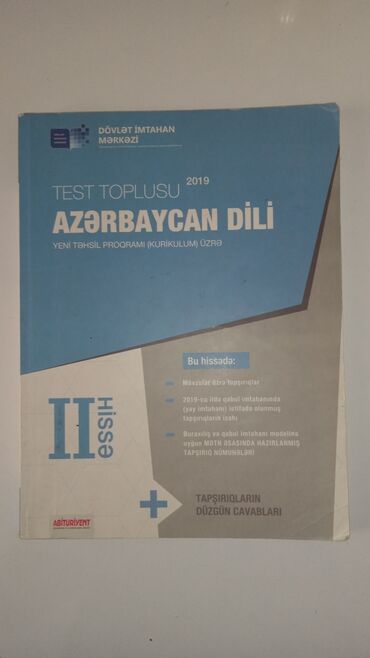 azerbaycan dili test toplusu 1 ci hisse suallari: Azərbaycan dili 2-ci hissə test toplu. Yeni kimidir. Çatdırılma yalnız