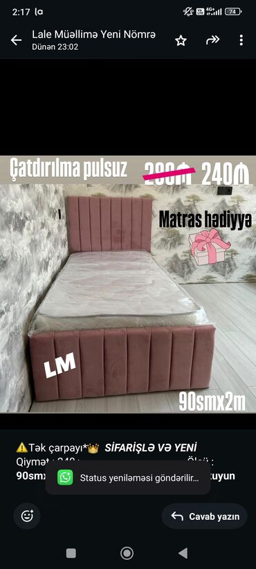Столы на заказ: ⚠️Tək çarpayı*👑 _*SİFARİŞLƏ VƏ YENİ*_ Qiymət : 240₼