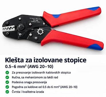 vezivanje masne: KLEŠTA ZA PRESOVANJE KABLIVSKIH STOPICA | Klešta za presovanje — 2