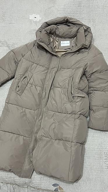 stone island: Пуховик женский с капюшоном, удлиненный, размер 44-46 Цвет — 1