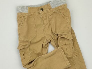 spodnie dzwony czarne: Material trousers, 2-3 years, 98, condition - Good