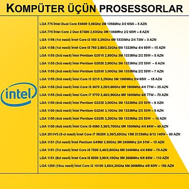 Prosessorlar: Kompüter üçün Prosessorlar ⭐LGA 775 İntel Dual Core E6600 3,06Ghz 2M — 2