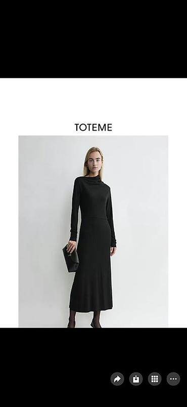 leykan kapsul: TOTEME qara don - Stil: Minimalist və zərif siluet, gündəlikdən şam — 1